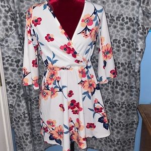 Light up my life Floral Mini Dress